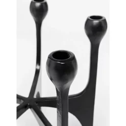 KARE Design Kerzenständer & Laternen-Kerzenständer Stacky Schwarz 31Cm