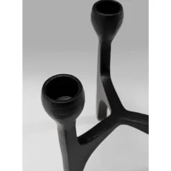 KARE Design Kerzenständer & Laternen-Kerzenständer Stacky Schwarz 15Cm
