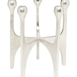 KARE Design Kerzenständer & Laternen-Kerzenständer Stacky Silber 31Cm