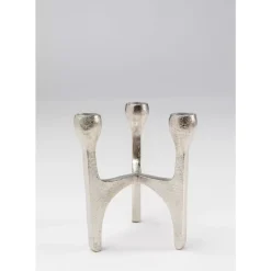 KARE Design Kerzenständer & Laternen-Kerzenständer Stacky Silber 15Cm