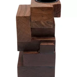 KARE Design Kerzenständer & Laternen-Kerzenständer Wood Tetris 31Cm