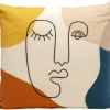 KARE Design Kissen-Kissen Face Art Multi 50X50Cm