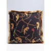 KARE Design Kissen-Kissen Tiger Chain Schwarz 45X45Cm