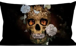 KARE Design Deko & Geschenkartikel-Kissenbezug 40X65 Skull Memento Mori