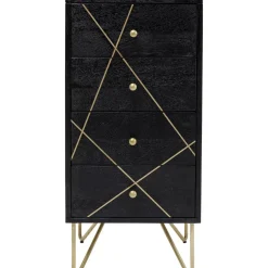 KARE Design Kommoden & Sideboards-Kommode Gold Vein 4 Schube 40X88Cm