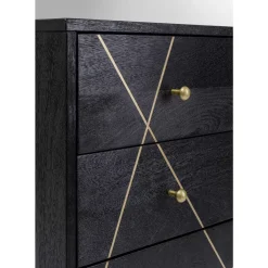 KARE Design Kommoden & Sideboards-Kommode Gold Vein 4 Schube 40X88Cm