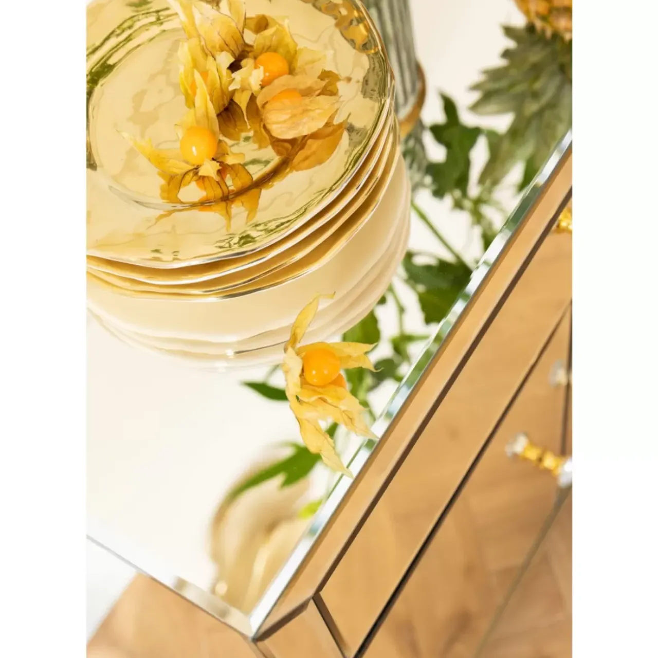 KARE Design Kommoden & Sideboards-Kommode Luxury Champagne 2-Turig 1 Schub