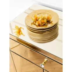 KARE Design Kommoden & Sideboards-Kommode Luxury Champagne 2-Turig 1 Schub