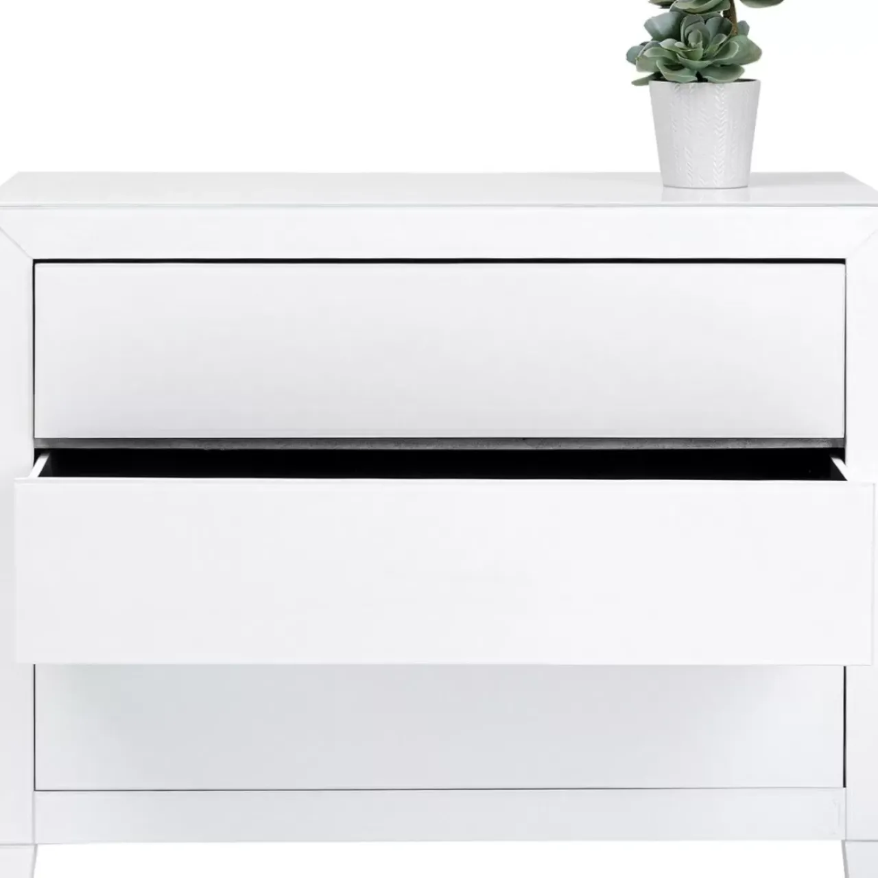 KARE Design Kommoden & Sideboards-Kommode Luxury Push 3 Schube Weiss