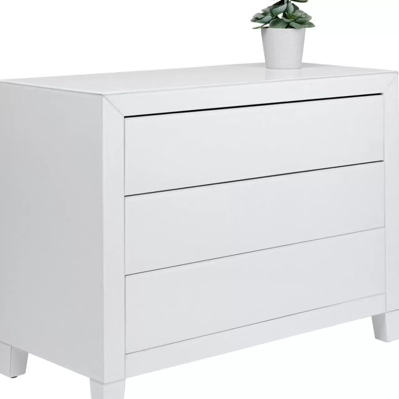 KARE Design Kommoden & Sideboards-Kommode Luxury Push 3 Schube Weiss