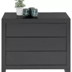 KARE Design Kommoden & Sideboards-Kommode Luxury Push 3 Schube Grau