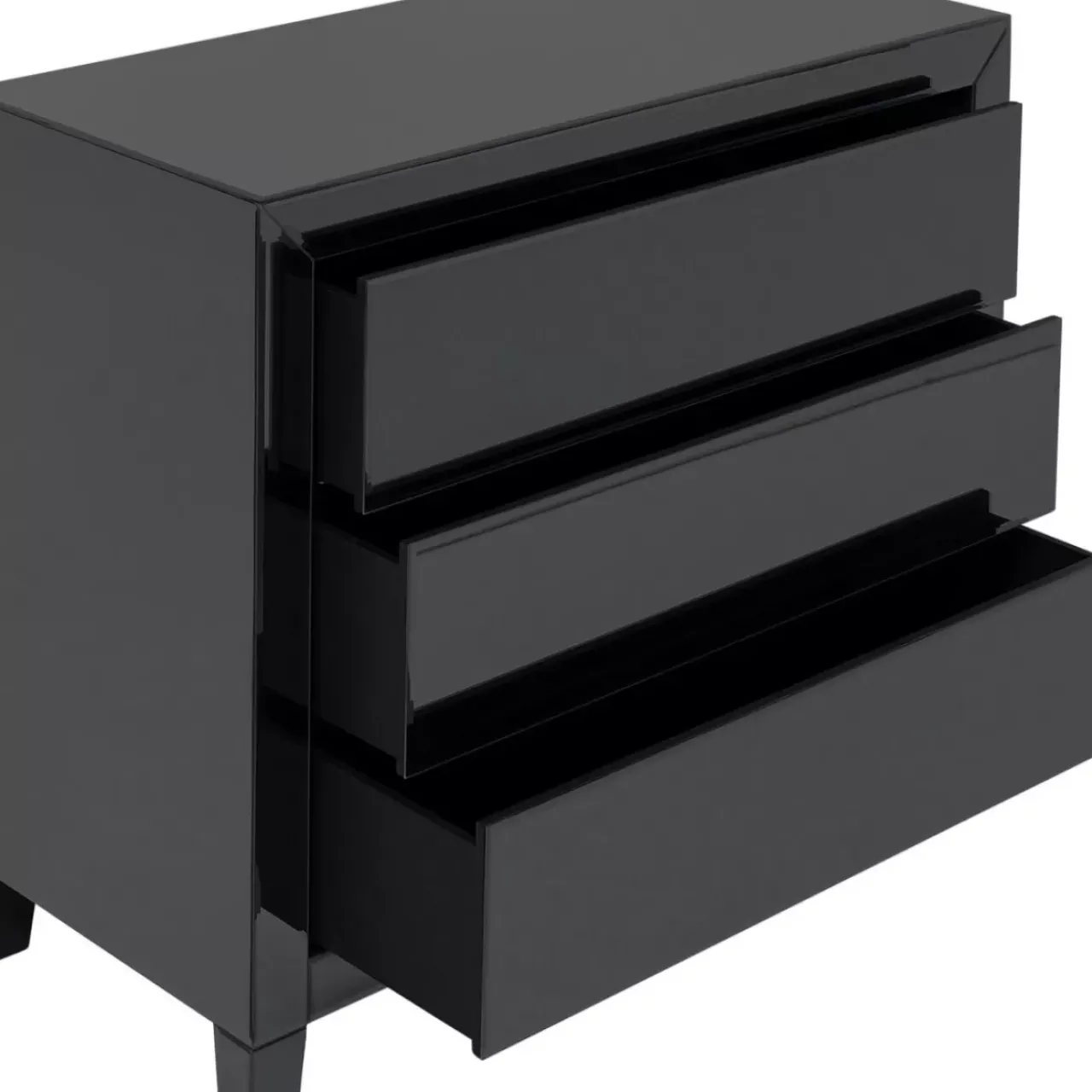 KARE Design Kommoden & Sideboards-Kommode Luxury Push 3 Schube Grau