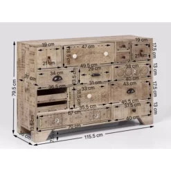 KARE Design Kommoden & Sideboards-Kommode Puro 14 Schube