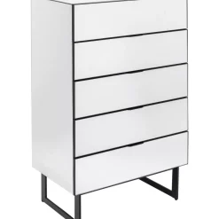 KARE Design Kommoden & Sideboards-Kommode Soran 5 Schube Schwarz 65X114Cm