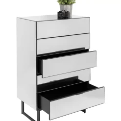 KARE Design Kommoden & Sideboards-Kommode Soran 5 Schube Schwarz 65X114Cm