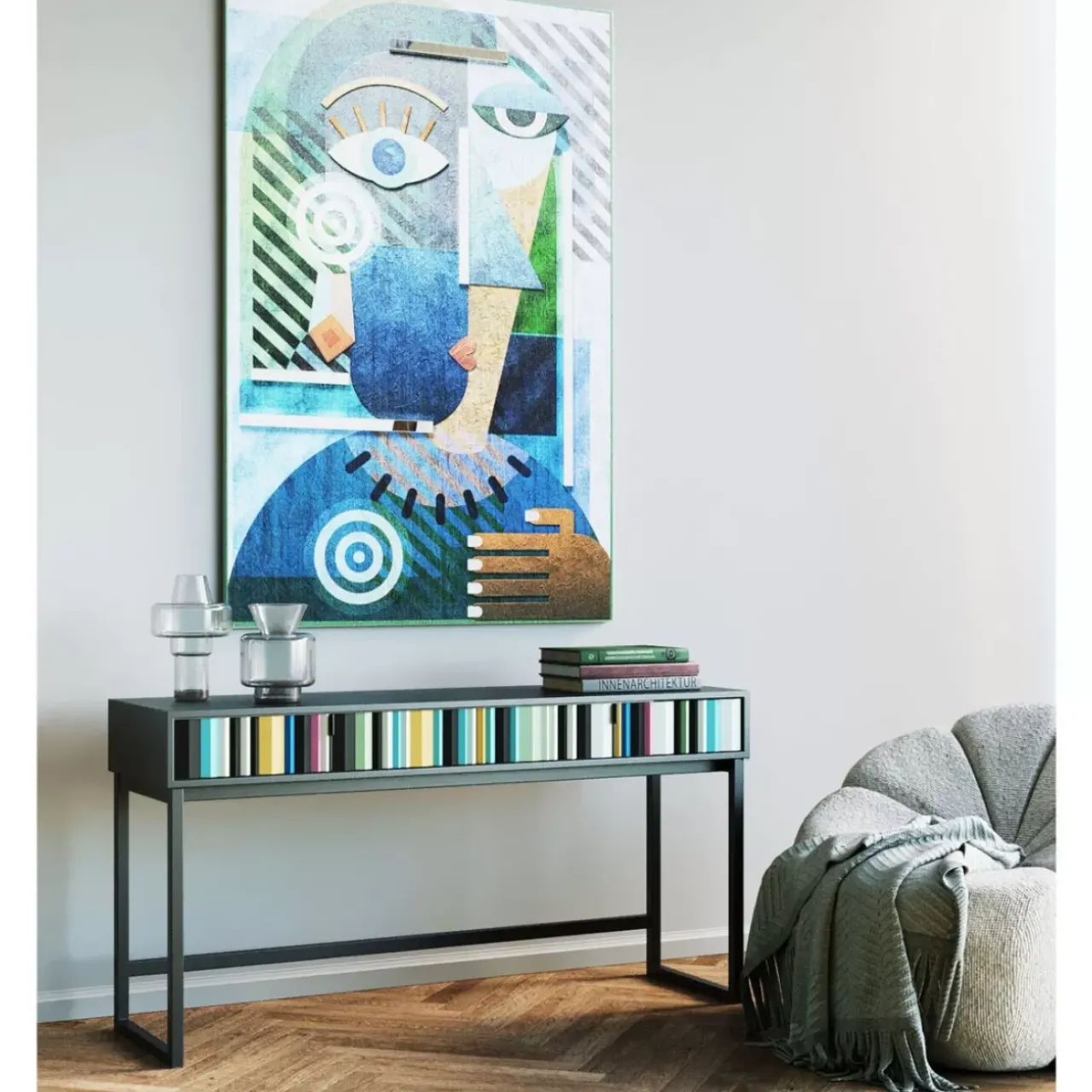 KARE Design Kommoden & Sideboards-Konsole Concertina Colore 136X40Cm