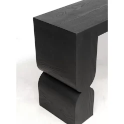 KARE Design Kommoden & Sideboards-Konsole Curve Schwarz 120X76Cm