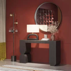 KARE Design Kommoden & Sideboards-Konsole Curve Schwarz 120X76Cm