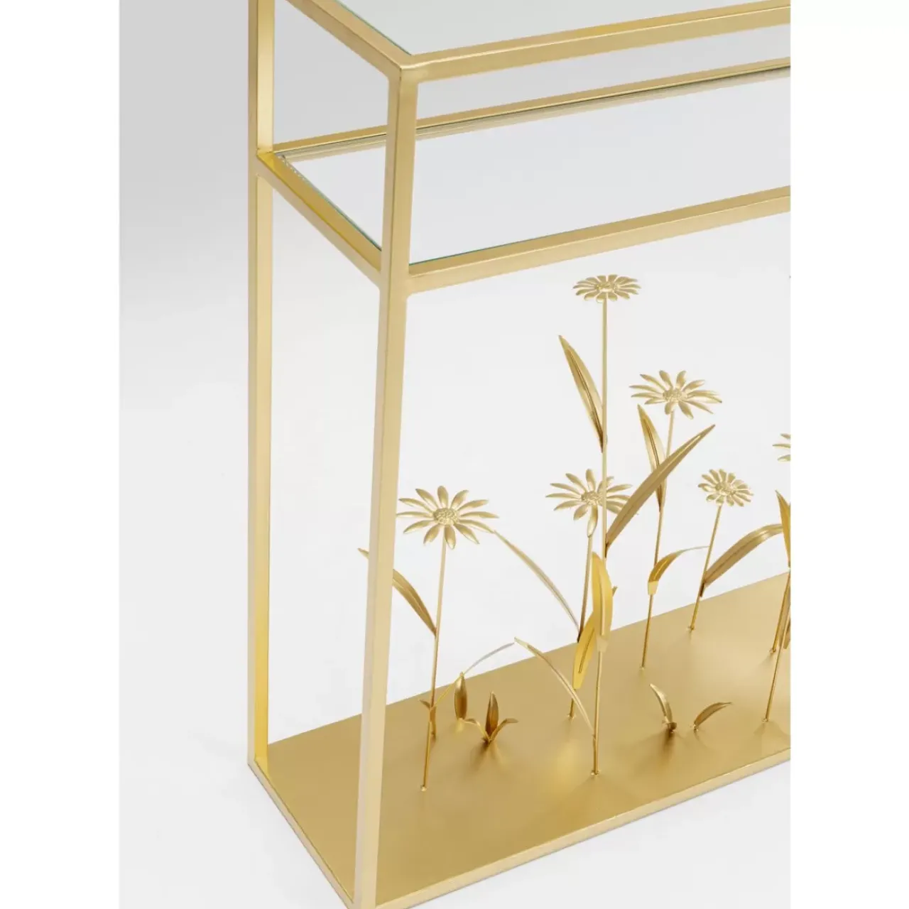 KARE Design Kommoden & Sideboards-Konsole Flower Meadow Gold 100