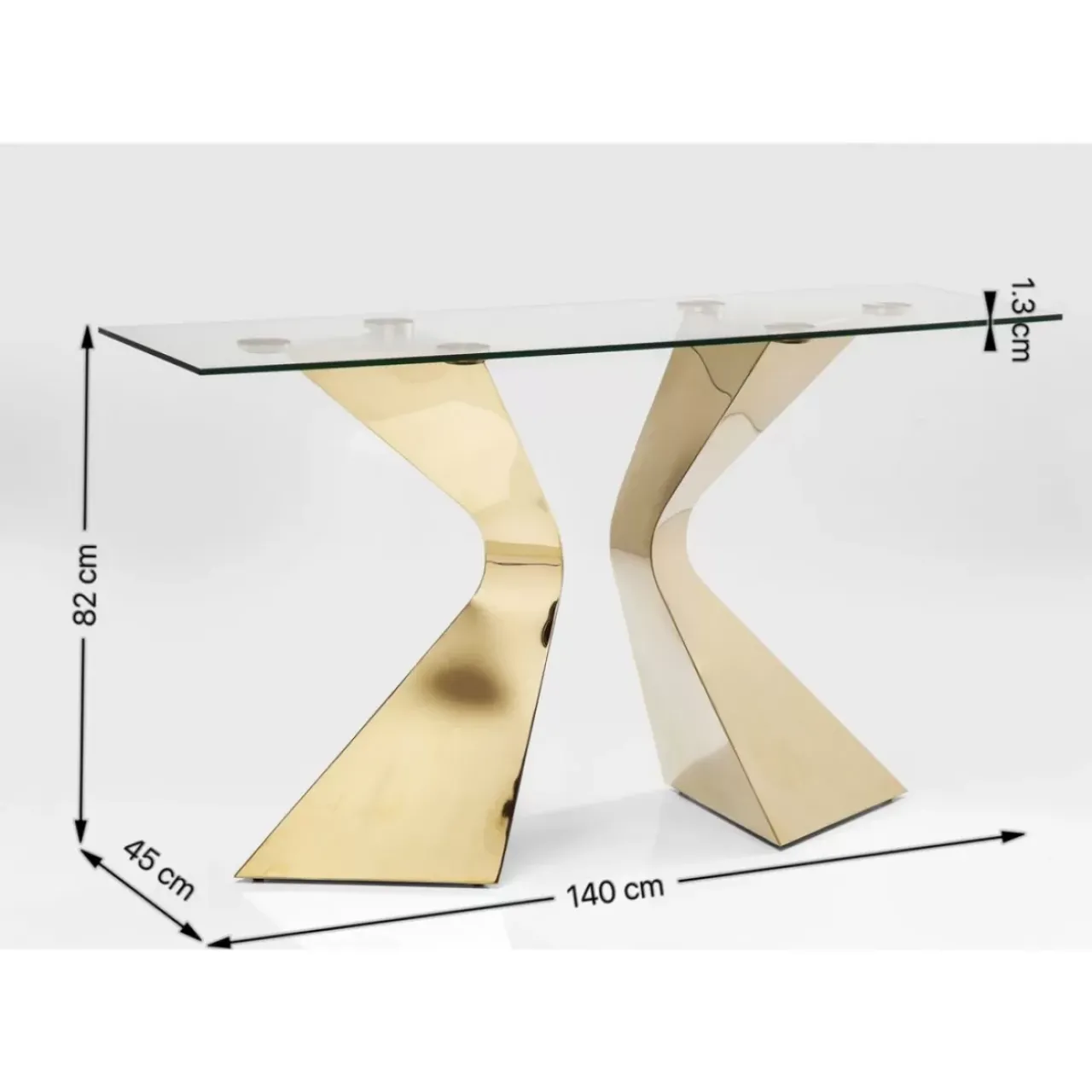 KARE Design Kommoden & Sideboards-Konsole Gloria Gold