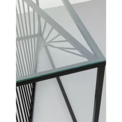 KARE Design Kommoden & Sideboards-Konsole Laser Schwarz Klarglas 120X40Cm
