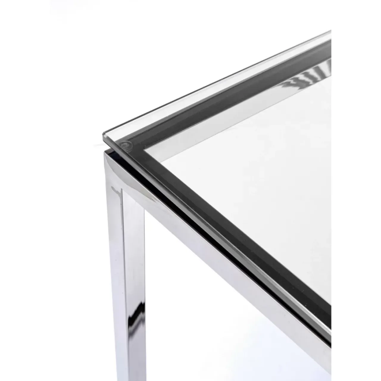 KARE Design Kommoden & Sideboards-Konsole Laser Silber Klarglas 120X40