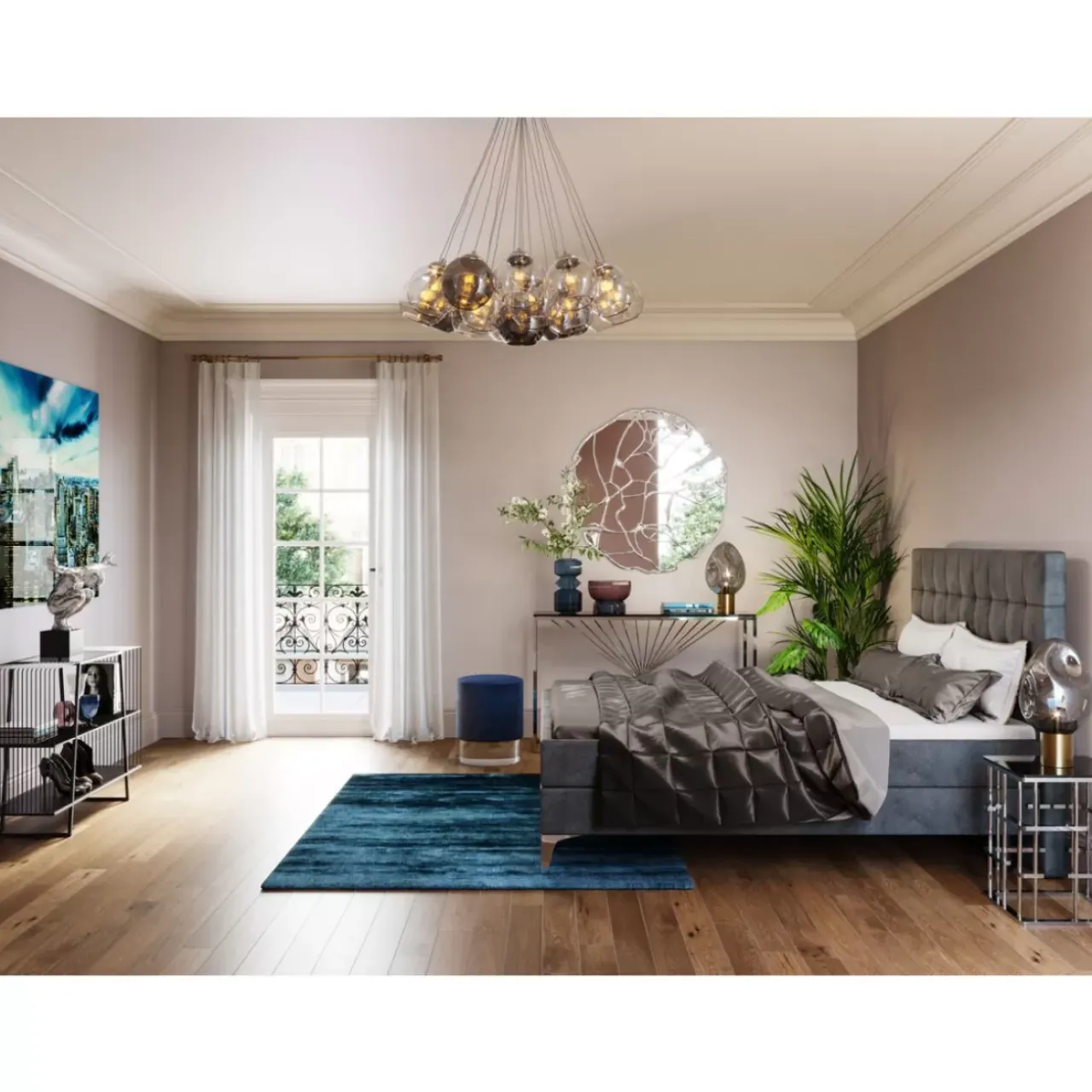 KARE Design Kommoden & Sideboards-Konsole Laser Silber Klarglas 120X40