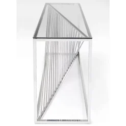 KARE Design Kommoden & Sideboards-Konsole Laser Silber Klarglas 120X40