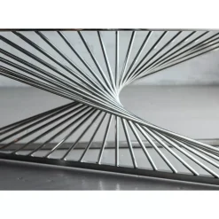 KARE Design Kommoden & Sideboards-Konsole Laser Silber Klarglas 120X40