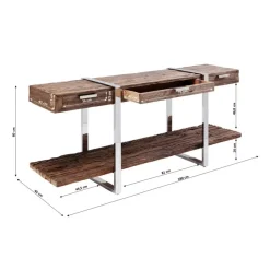 KARE Design Kommoden & Sideboards-Konsole Rustico 180X46Cm