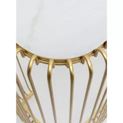 KARE Design Kommoden & Sideboards-Konsole Wire Glas Marble Gold 142X89Cm