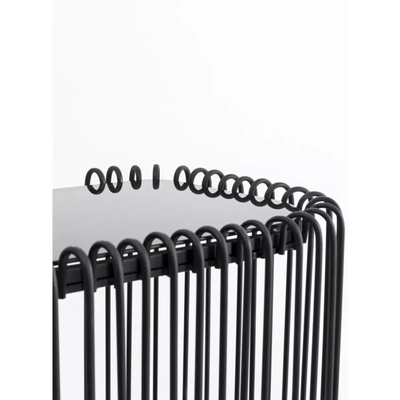 KARE Design Kommoden & Sideboards-Konsole Wire Glas Schwarz 142X89Cm