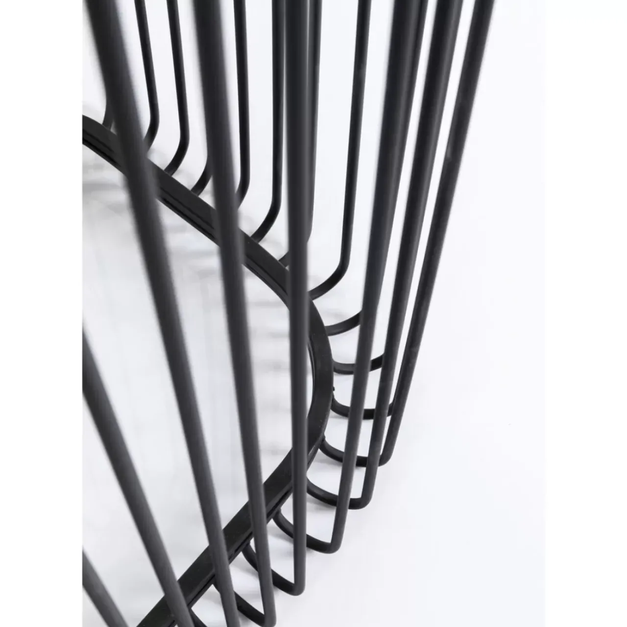 KARE Design Kommoden & Sideboards-Konsole Wire Glas Schwarz 142X89Cm