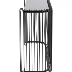 KARE Design Kommoden & Sideboards-Konsole Wire Glas Schwarz 142X89Cm