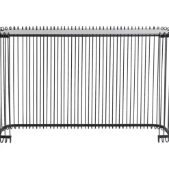 KARE Design Kommoden & Sideboards-Konsole Wire Glas Schwarz 142X89Cm