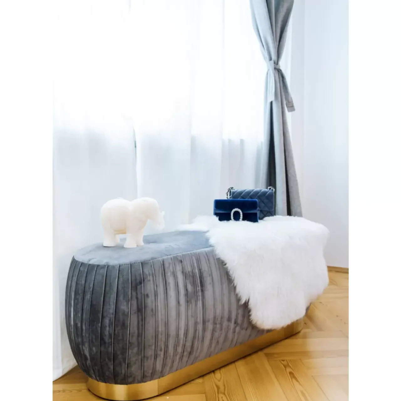 KARE Design Teppiche-Lammfell Heidi Weis 85X65Cm