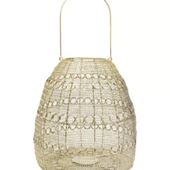 KARE Design Kerzenständer & Laternen-Laterne Hayat Cone Brass 37Cm