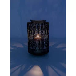KARE Design Kerzenständer & Laternen-Laterne Hayat Schwarz 37Cm