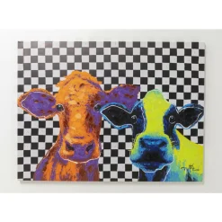 KARE Design Bilder-Leinwandbild Colorful Cows 120X90Cm