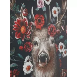 KARE Design Bilder-Leinwandbild Deer In Flower 90X140Cm