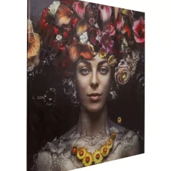 KARE Design Bilder-Leinwandbild Flower Art Lady 200X200Cm