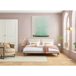 KARE Design Bilder-Leinwandbild Flower Boat Beige Grun 120X160Cm