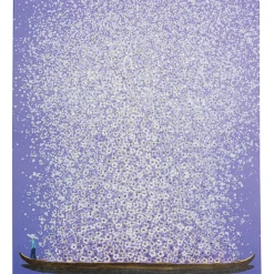 KARE Design Bilder-Leinwandbild Flower Boat Lila Weis 80X100Cm