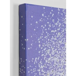 KARE Design Bilder-Leinwandbild Flower Boat Lila Weis 80X100Cm