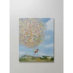 KARE Design Bilder-Leinwandbild Flying Elephant In Day 120X160Cm