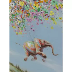 KARE Design Bilder-Leinwandbild Flying Elephant In Day 120X160Cm