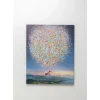 KARE Design Bilder-Leinwandbild Flying Elephant At Night 80X100Cm