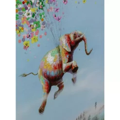 KARE Design Bilder-Leinwandbild Flying Elephant In Day 80X100Cm