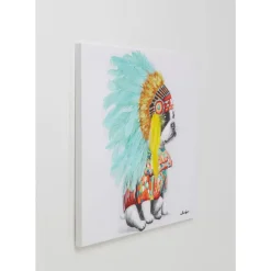 KARE Design Bilder-Leinwandbild Headdress Dog 80X80Cm