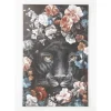KARE Design Bilder-Leinwandbild Night Leo In Flower 90X140Cm